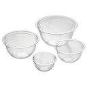 【先着50枚 最大300円OFFクーポン!4日20時〜4H限定】レンジメモリボウル 4P 4003072耐熱ボウル 4個セット レンジ ボール クリア Yosh...