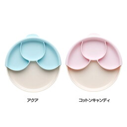 ミニウェア 仕切り付きミールセット 子供用食器 miniware ベビー 食器 吸盤付き レンジ可 食洗機可 仕切り付き 出産祝い プレゼント ギフト 赤ちゃん 環境に優しい ティーレックス アクア コットンキャンディ 14431001【D】【B】