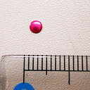 【メール便OK】☆メタルストーン　丸型　3mm　ピンク　30粒