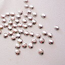 【メール便OK】円型アクリルストーン シルバー 3mm 20粒
