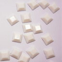 【メール便OK】スクエア型アクリルストーン ホワイト大 6×6mm 20粒 サマー