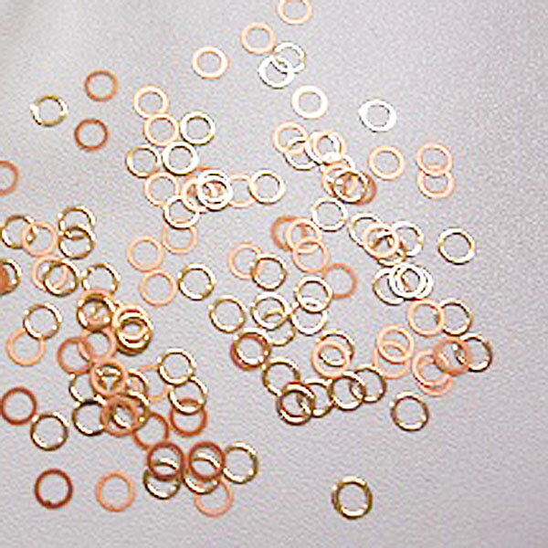 【メール便OK】メタルパーツ　リング　大　　ゴールド　30枚