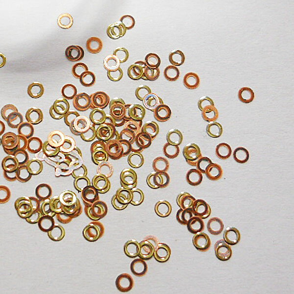 【メール便OK】メタルパーツ　リング　小　ゴールド　30枚