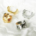 フープ ピアス9 円 丸 クロス 太め シルバー ゴールド ステンレス素材 【メール便OK】 ハンドメイド☆手作りアクセサリー ジュエリー グルーデコ土台 【粘...