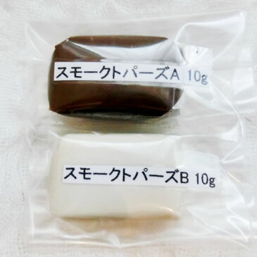 ストーンが貼れる盛れる粘土状ボンド・接着剤(10g+10g)20g【デコリシャスグルー・スモークトパーズ】簡単Decoアートクレイパテ