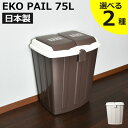 ゴミ箱 45リットル 45L 75L スリム おしゃれ 分別 キッチン リビング おむつ用 臭わない ダストボックス ふた付き 大きい 大容量 ペット いたずら...
