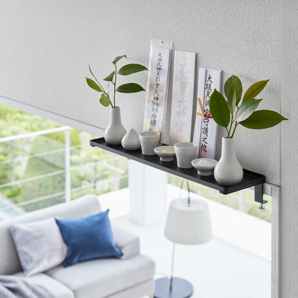神棚 モダンテイスト おしゃれ タワーシリーズ 新作 ヤマザキ 公式 お札置き 神札 神具 榊 省スペース 収納ラック towerシリーズ yamazaki 新商品 インテリア雑貨 北欧 ホワイト ブラック 白 黒 スタイリッシュ 耐荷重3kg( 鴨居上 神棚 タワー W45 tower 山崎実業 )
