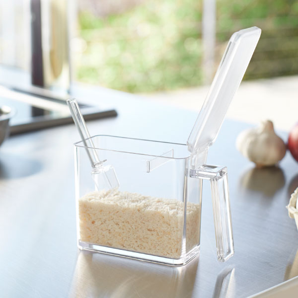 調味料入れ 北欧 おしゃれ タワーシリーズ ヤマザキ 公式 新作 調味料ポット 保存容器 プラスチック 衛生的 省スペース スパイスケース コンロ周り キッチン雑貨 towerシリーズ yamazaki 新商品 ホワイト ブラック 白 黒( 調味料ストッカー タワー S tower 山崎実業 ) 2