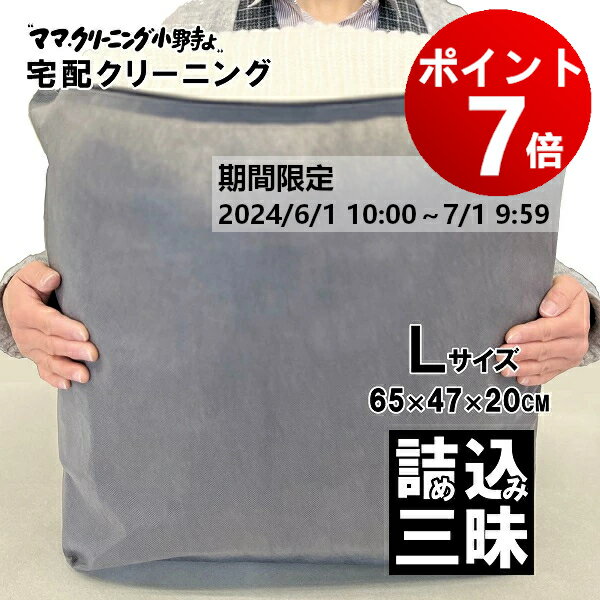 【ポイント7倍！ 7月1日 AM9:59まで】クリーニング　詰め放題　Lサイズ詰め込み三昧　何枚入れてもOK　..