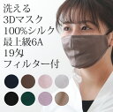 【再入荷】シルクマスク ノーズワイヤー入り 夏用マスク 2枚