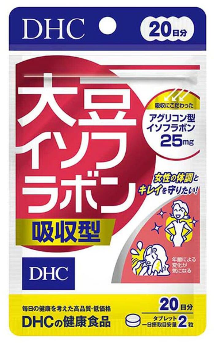 DHC　 大豆イソフラボン　吸収型　 20日分　40粒　4511413406120　単品 1個