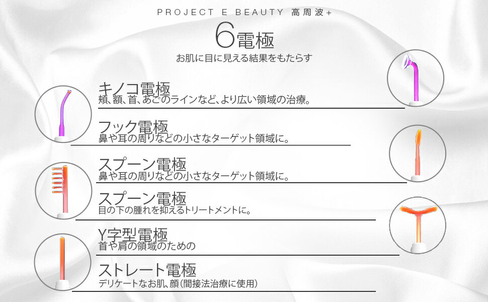 バイオレットレイ& オレンジレイ [Project E Beauty] 高周波ネオン＆アルゴン 6電極アルゴンガスバイオレットとネオンガスオレンジ にきびスポット しわ細線除去療法 フェイシャルトリートメントポータブルデバイス （日本語説明書と1年保証付き） 3