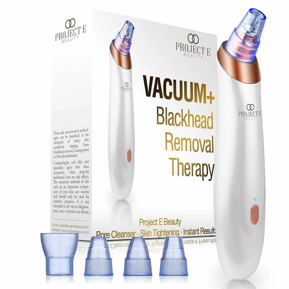 Project E Beauty バキューム にきび除去デバイス Vacuum Blackhead Removal Therapy (プロジェクト E ビューティ) PE711