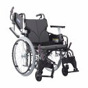 カワムラサイクル 低床車いす（アルミ製）自走用KMD-C20-38-LOチャコールグレーNo.82