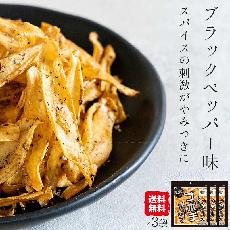 野菜チップス ゴボチ ごぼち ブラックペッパー味 20g×3袋 送料無料 プレゼント プチギフト ごぼち ごぼう チップス …