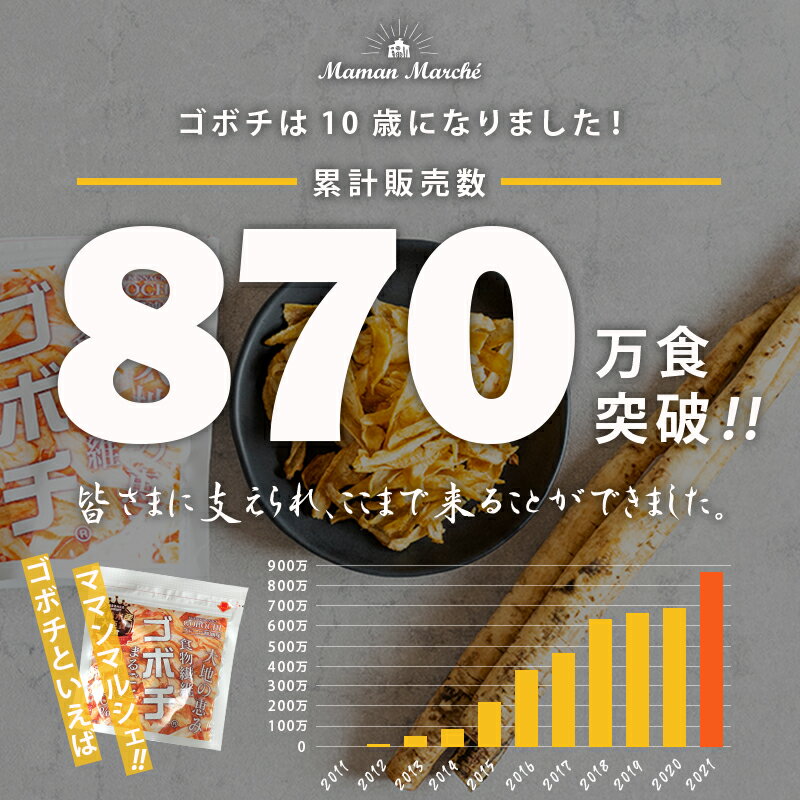 [SALE 10%OFF 4100円→3690円 6/4 20:00スタート] 野菜チップス ゴボチ ごぼち ゴボウチップス 11袋セット お得 詰め合わせ ごぼち ごぼう チップス スナック ママンマルシェ デイリーマーム GOBOCHI 無添加 3