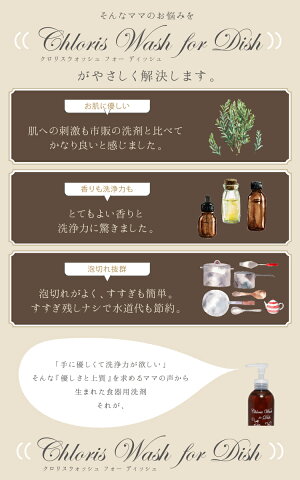 ChlorisWashforDishがやさしく解決