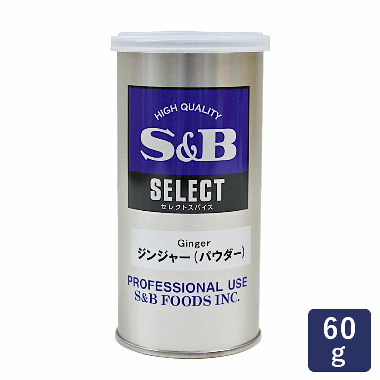 スパイス ジンジャーパウダー SB 60g 【缶 生姜 しょうが ショウガ エスビー SB S&B】_ パン作り お菓子作り 料理 手作り スイーツ 父の日