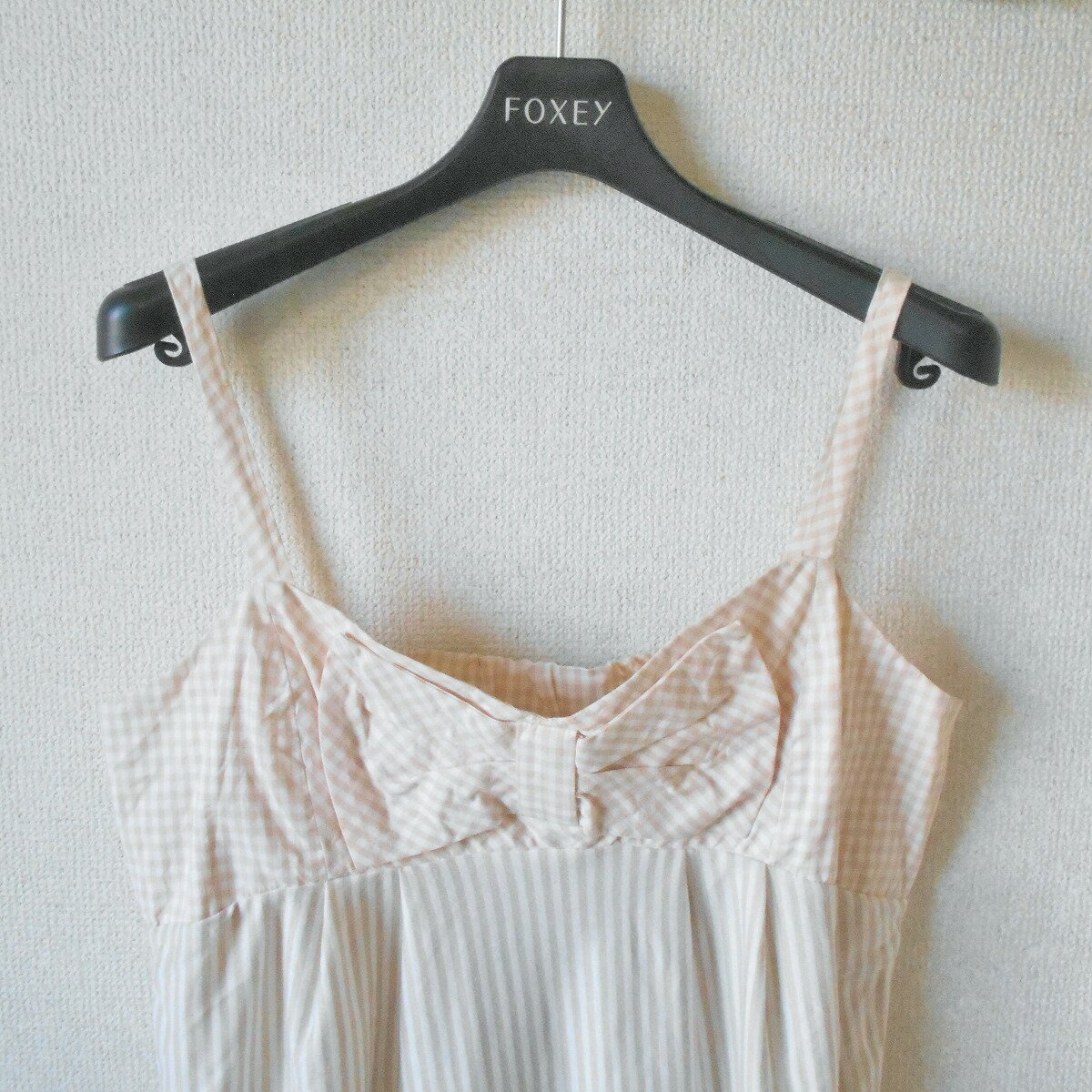 【中古】ナチュラルクチュール natural couture ナイスクラップ キャミ ワンピース レディース 夏 リボン