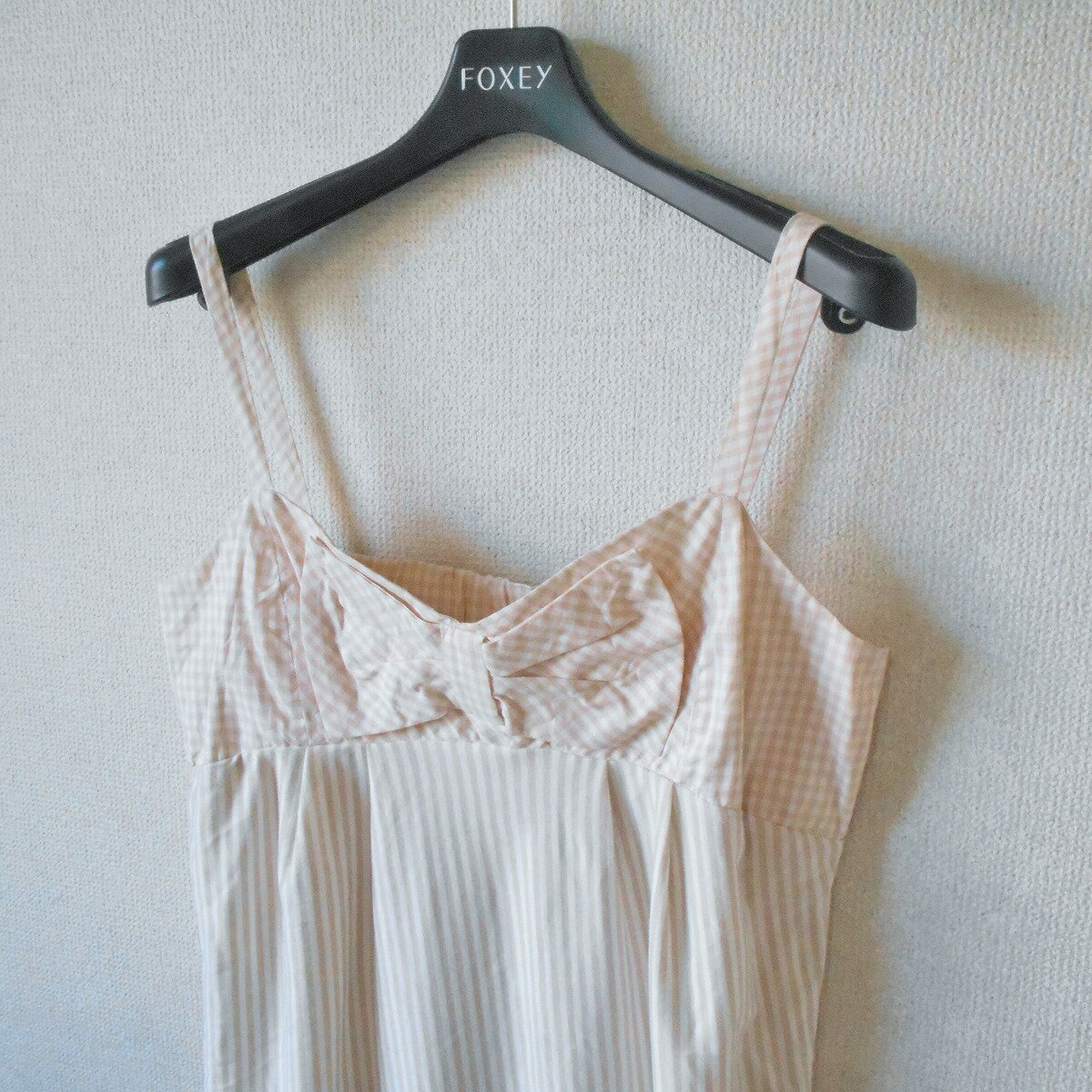 【中古】ナチュラルクチュール natural couture ナイスクラップ キャミ ワンピース レディース 夏 リボン