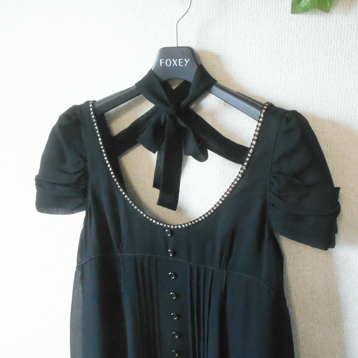 【中古】美品 ジルスチュアート JILL STUART ワンピース 2 レディース 夏 黒 シースルー