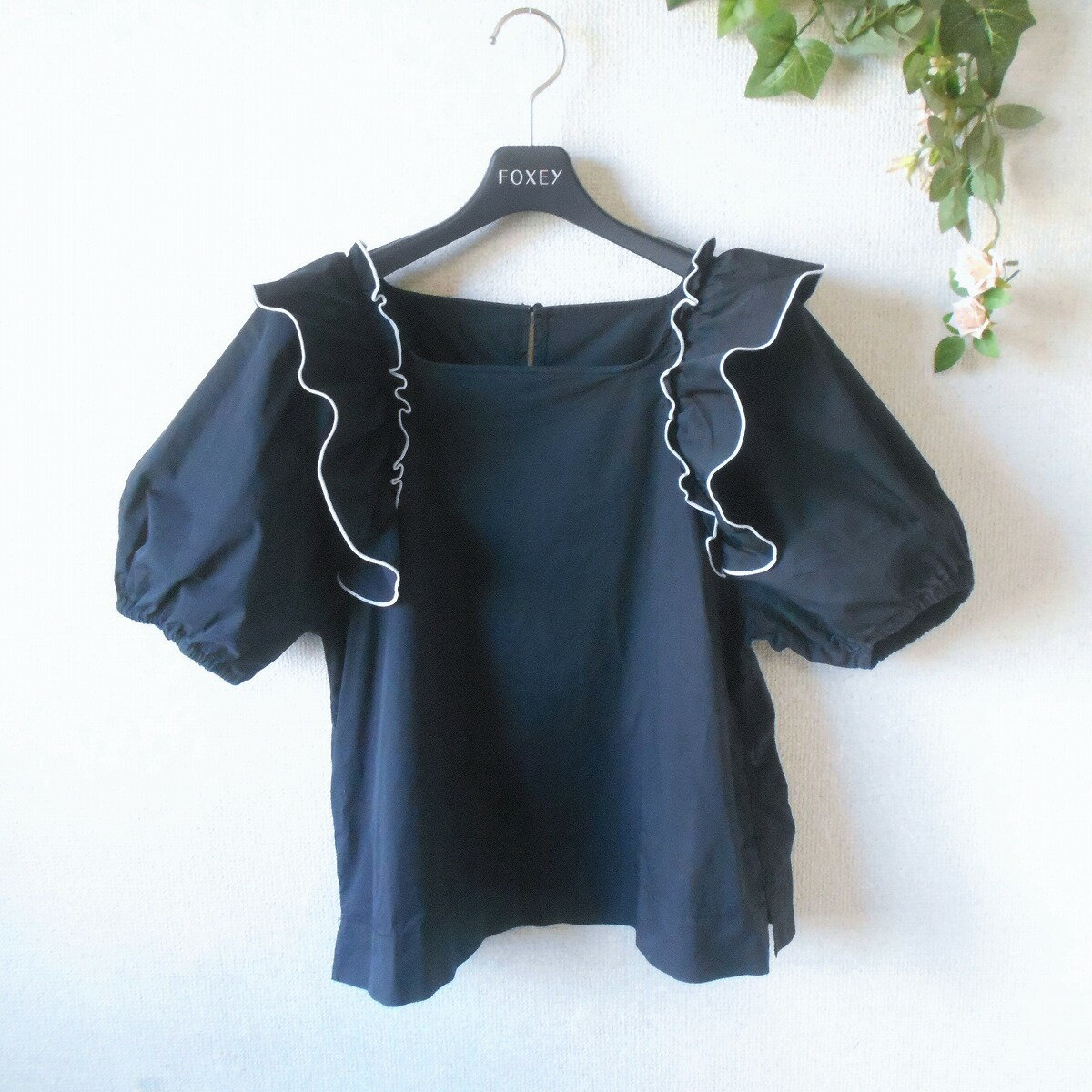 Other - 【中古】ボーテ ド オペ―ク beaute de opaque ブラウス レディース M フリル 夏 黒 ワールド