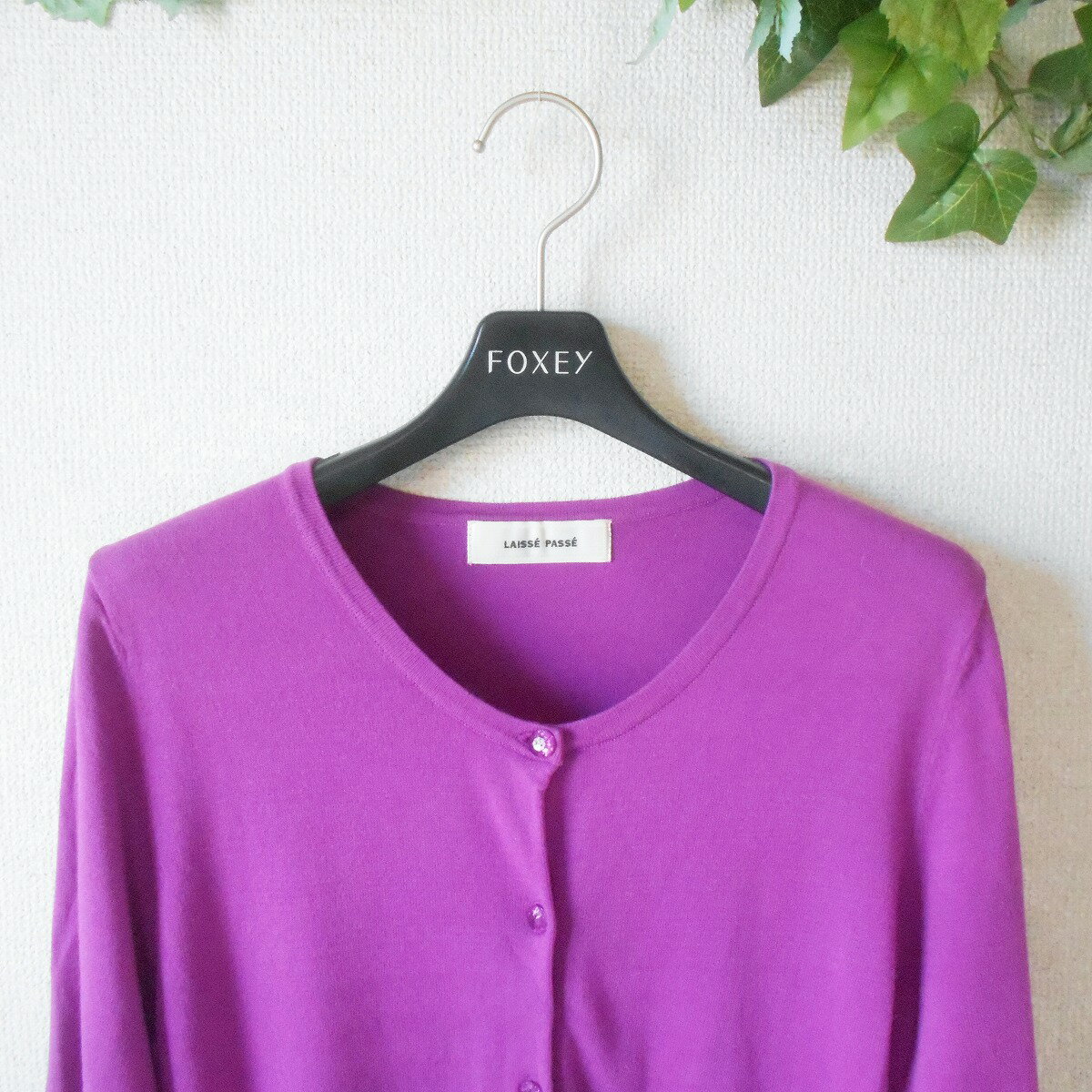 【中古】レッセパッセ LAISSE PASSE カーディガン 38 薄手 ニット レディース 春 夏 秋