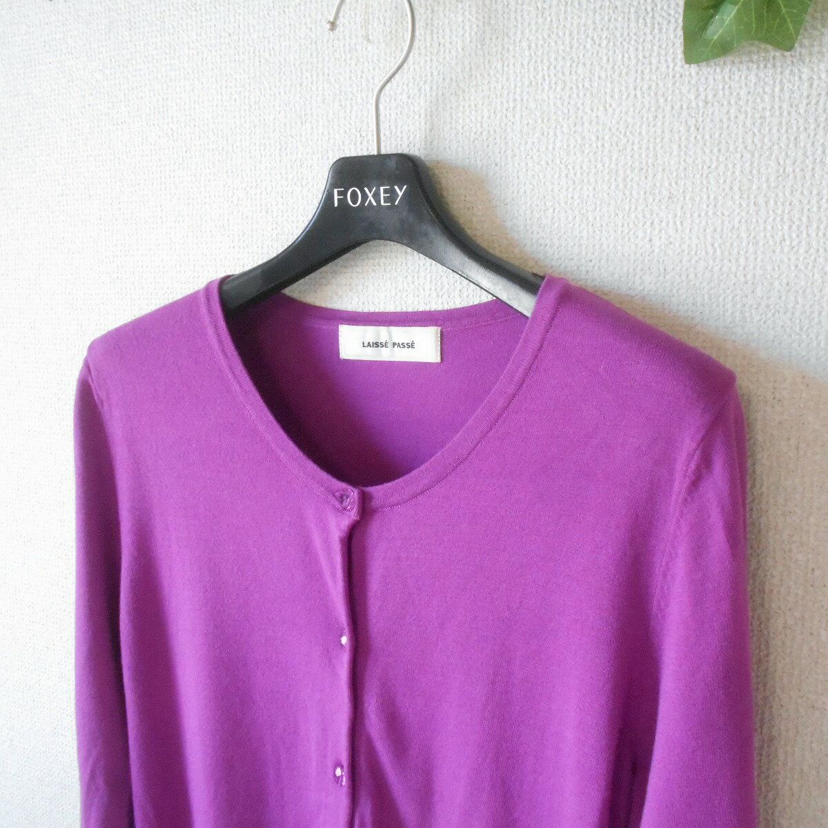 【中古】レッセパッセ LAISSE PASSE カーディガン 38 薄手 ニット レディース 春 夏 秋