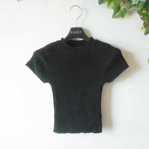 【中古】ベルシュカ Bershka リブ ニット セーター S ショート 丈 レディース 黒 夏 【中古】ベルシュカ Bershka リブ ニット セーター S ショート 丈 レディース 黒 夏