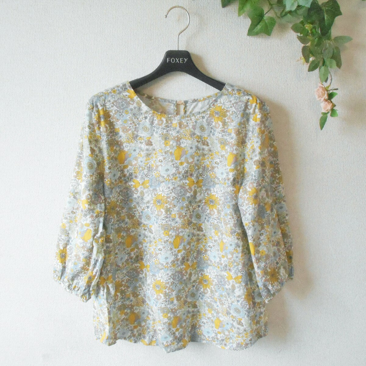 樂天商城 - 【中古】Floral フローラル ブラウス M L フリー レディース 7分袖 春 夏