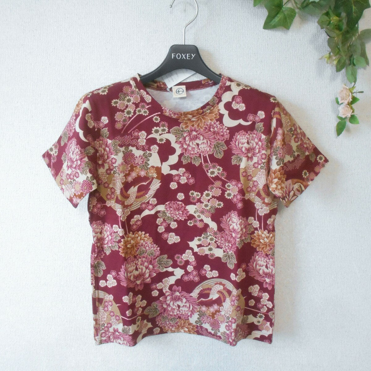 乐天商城 - 【中古】新品 タグ付き 和心 wagokoro Tシャツ カットソー レディース M 和柄 未使用 日本製