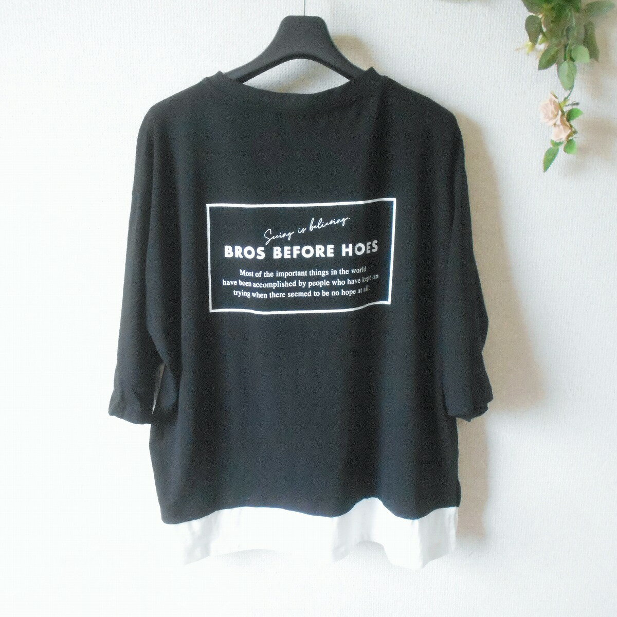 樂天商城 - 【中古】マジックサウンド MAGIC SOUND カットソー L レディース 裾 切替 バック プリント 夏