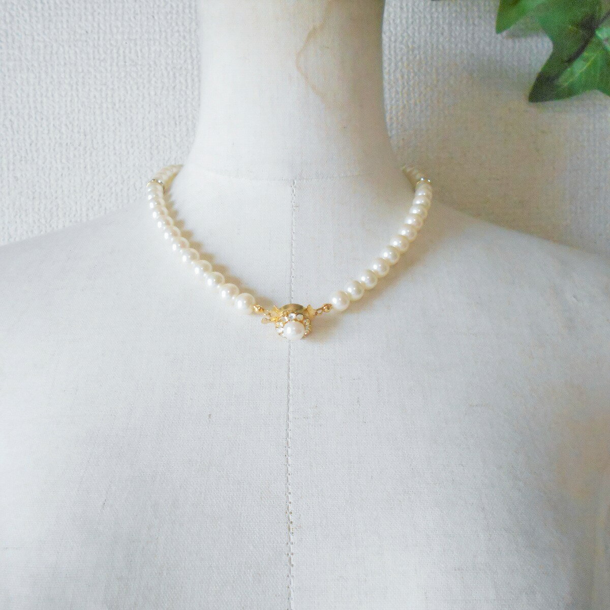 【中古】ピンクハウス PINK HOUSE ネックレス ペンダント フェイク パール レディース アクセサリー