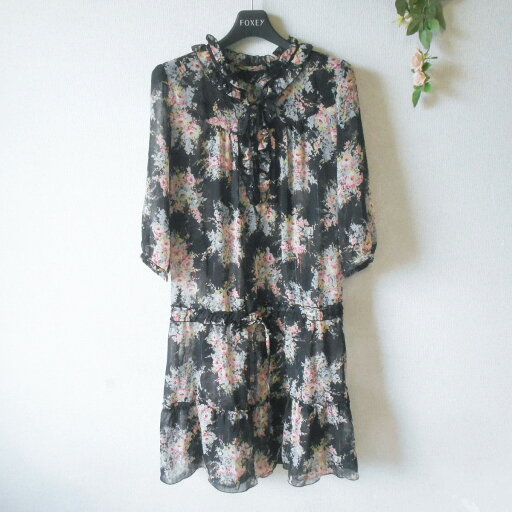 【中古】レストローズ LEST ROSE チュニック 2 シースルー 夏 レディース お花 プリント 【中古】レストローズ LEST ROSE チュニック 2 シースルー 夏 レディース お花 プリント