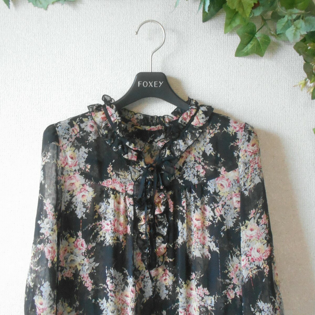 【中古】レストローズ LEST ROSE チュニック 2 シースルー 夏 レディース お花 プリント