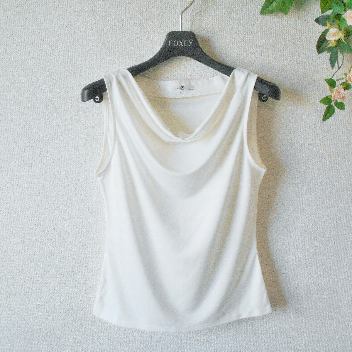 【中古】23区 ニジュウサンク オンワード樫山 ノースリーブ カットソー レディース 38