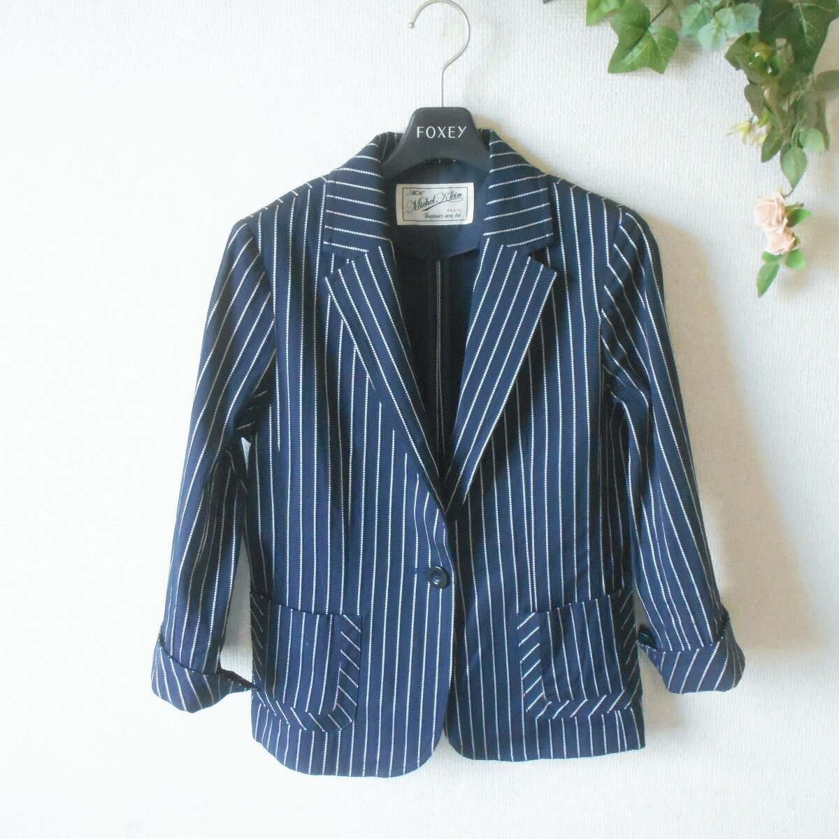 樂天商城 - 【中古】エムケー ミッシェルクラン MK MICHEL KLEIN ジャケット 38 7分袖 春 夏 レディース