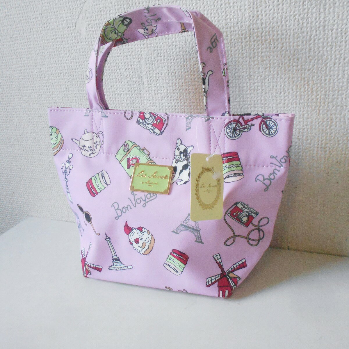 【中古】新品 タグ付き Les secrets by Ladure paris スクレbyラデュレ ミニ トート バッグ レディース 未使用 2