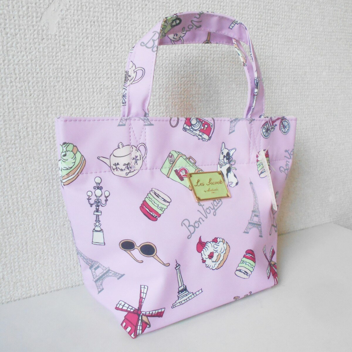 【中古】新品 タグ付き Les secrets by Ladure paris スクレbyラデュレ ミニ トート バッグ レディース 未使用 3