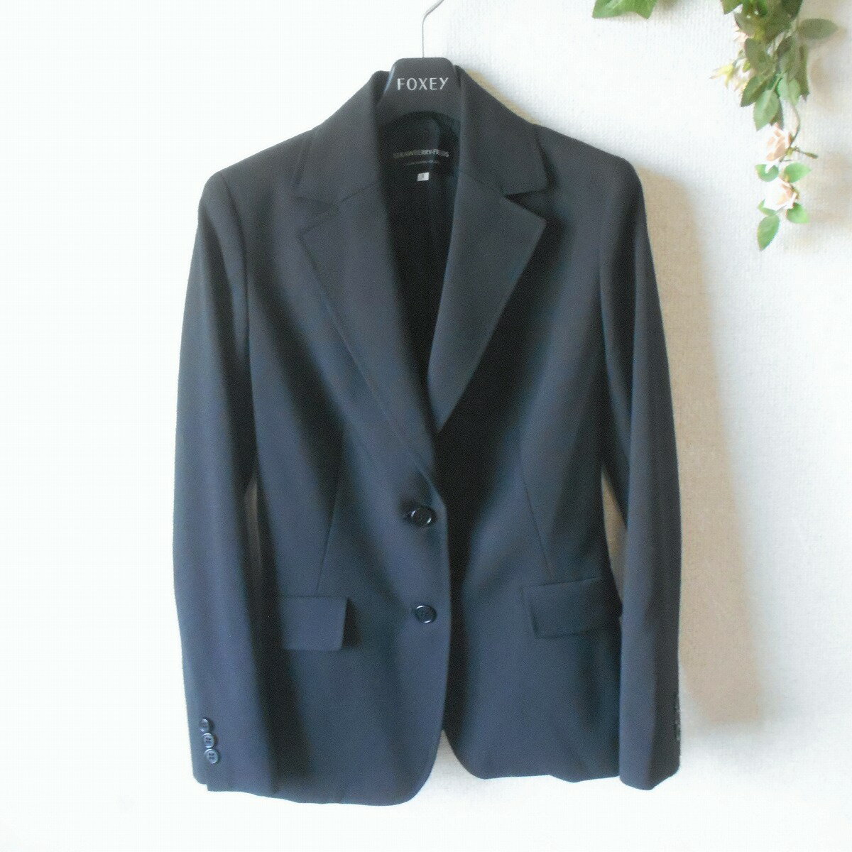 【中古】ストロベリーフィールズ STRAWBERRY FIELDS ジャケット ブレザー レディース 1 秋 冬 春 ブラック 日本製