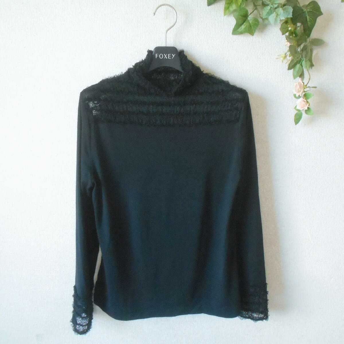樂天商城 - 【中古】インゲボルグ INGEBORG カットソー 9 レース 切替 レディース 春 秋 日本製 黒