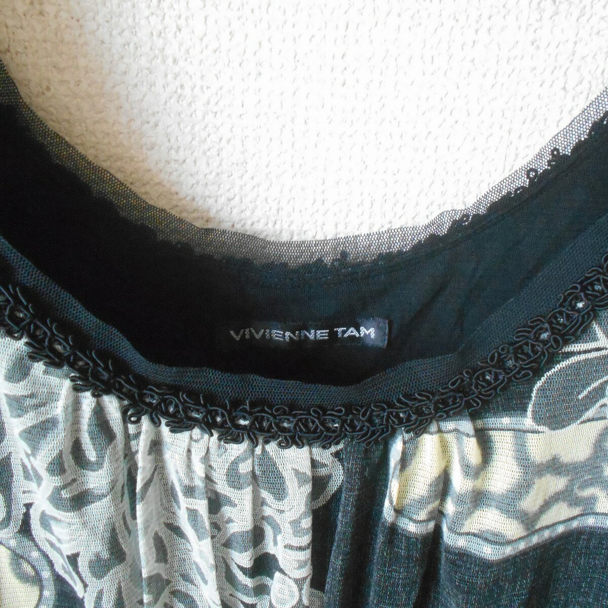 【中古】ヴィヴィアンタム VIVIENNE TAM チュニック 7分袖 パワーネット レディース 0 日本製