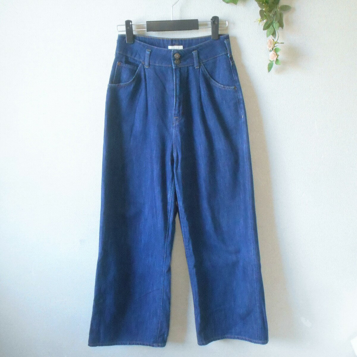 Rakuten - 【中古】アース ミュージック&エコロジー earth music & ecology デニム ワイド パンツ レディース M バギー ジーンズ ジーパン