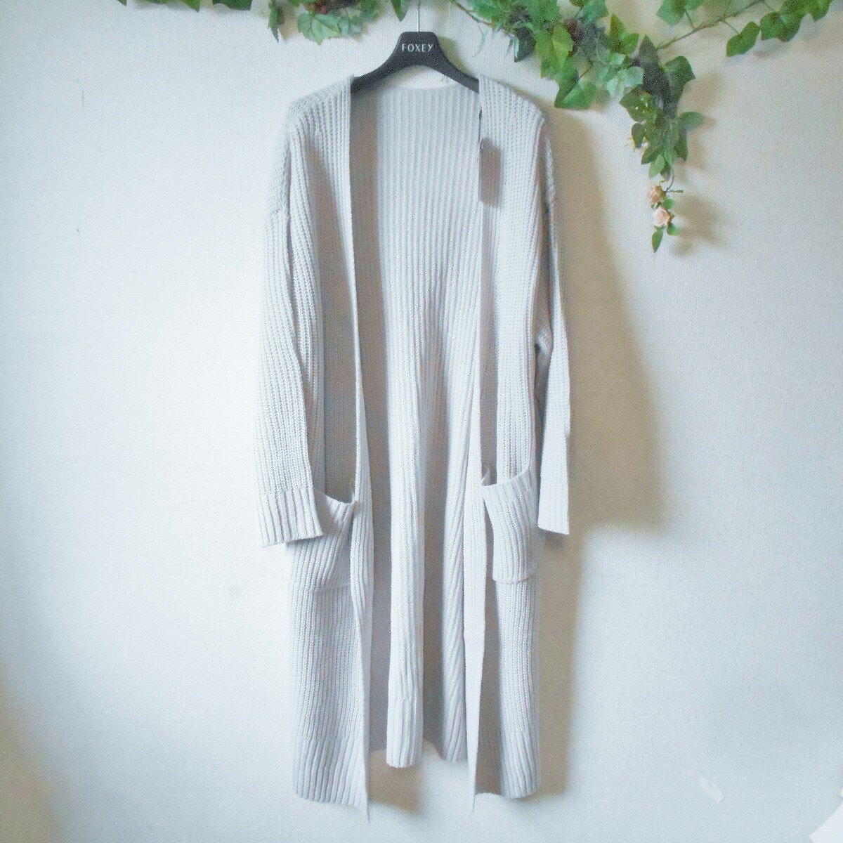 【中古】新品 タグ付き GRL グレイル ロング ニット カーディガン F レディース 秋 冬 未使用