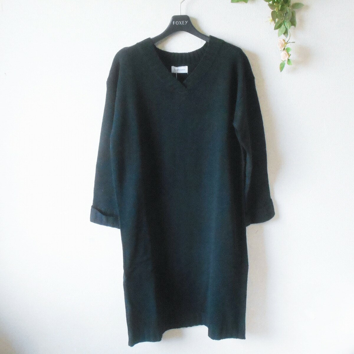 乐天商城 - 【中古】新品 タグ付き リアマティン Leahmatin ニット ワンピース M ロング レディース 秋 冬 未使用