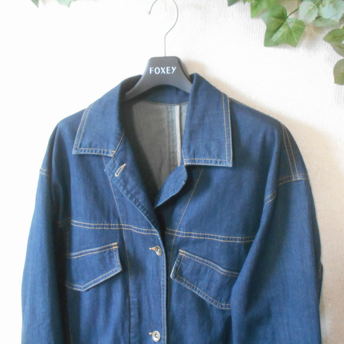 【中古】クース KOOS クール カレ アン デニム ジャケット レディース 38 ジージャン Gジャン 春 秋