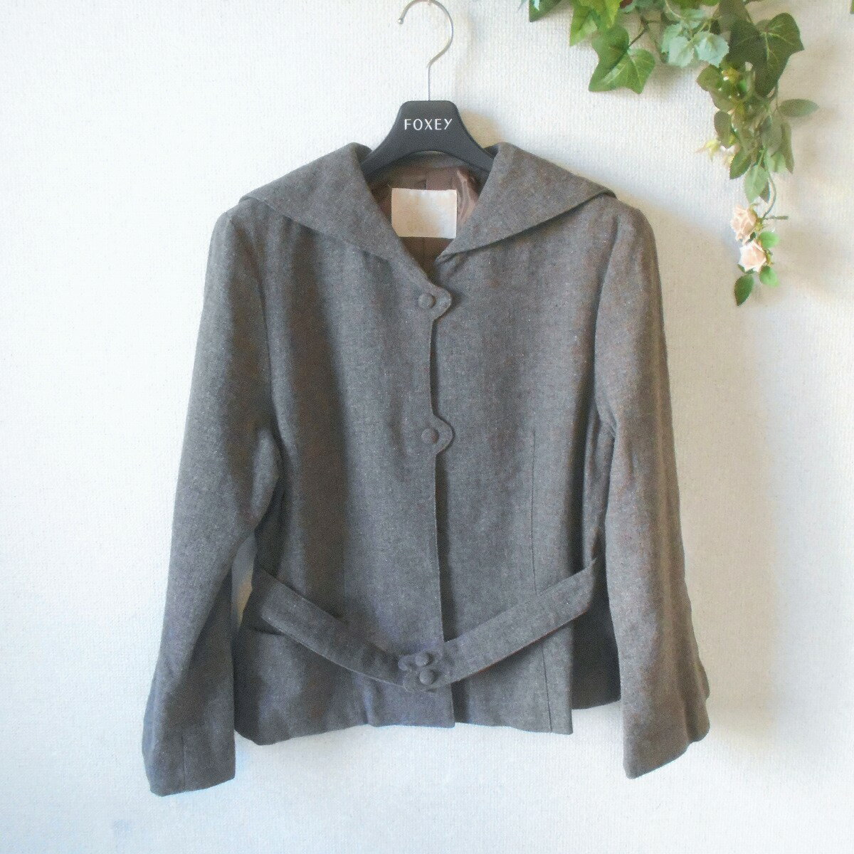 【中古】希少 マチルドインザギャレット Matild in the Garret 上下 セットアップ スーツ 秋 冬 セーラーカラー レディース