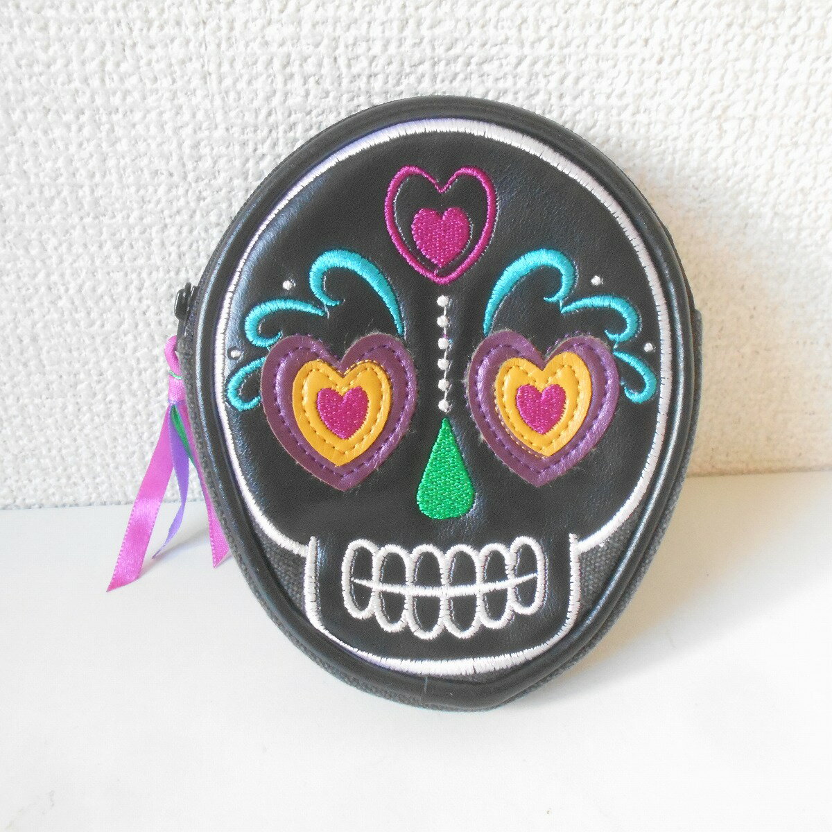 【中古】スカル 小物入れ コインケース ホテル内ブティック購入