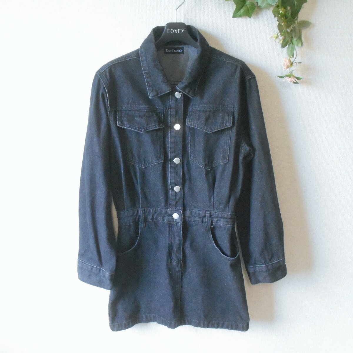 Rakuten - 【中古】デイ クローゼット DAY CLOSET ワンピース ブラック デニム レディース M 秋 冬