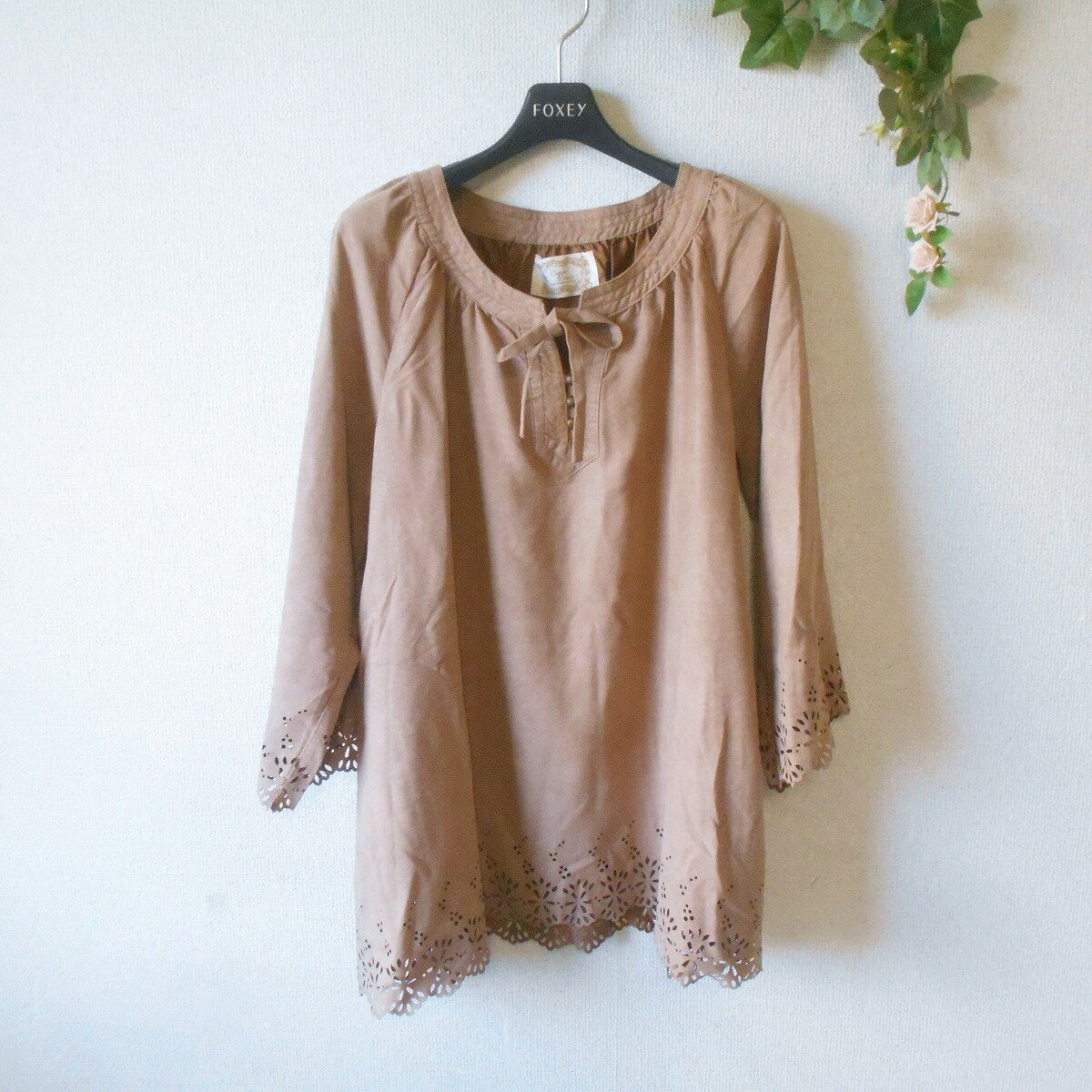 【中古】エスキロブランコ esquilo branco チュニック ブラウス レディース M カットワーク